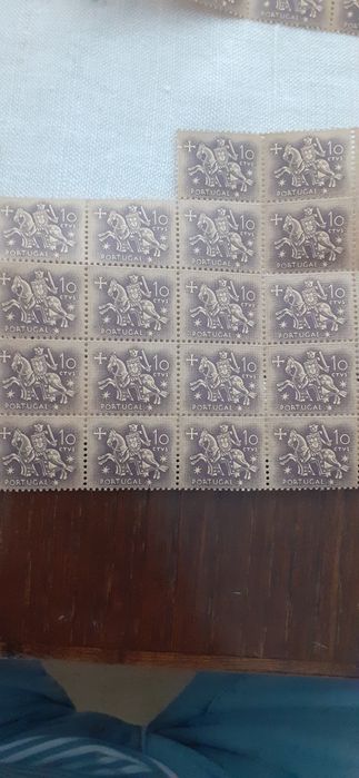 Filatelia 60 sêlos cavalinho de 10centavos.Novos