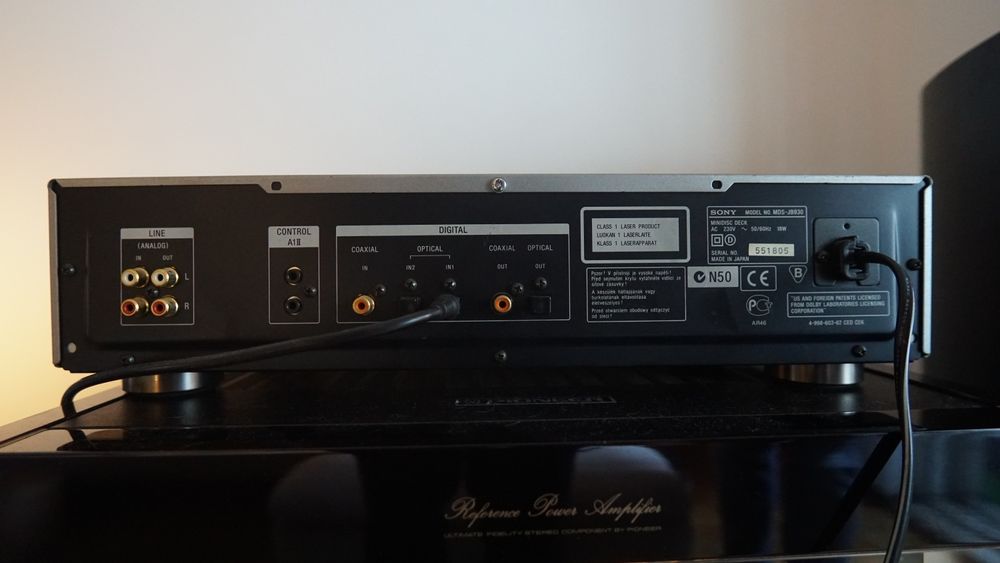 Minidisc  Sony MDS-JB930  QS – ATRAC Type-R – MiniDisc Deck Premium V