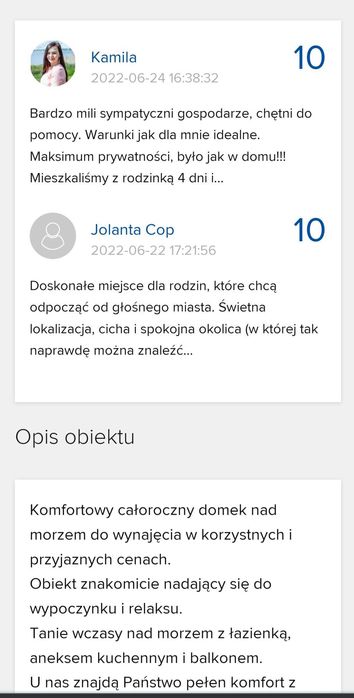Pokoje Noclegi Wczasy nad morzem Sztutowo, Domek do wynajęcia u Kazi