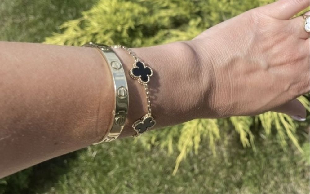 Золотий браслет під бренд Cartier Love,36 грам,19 розмір