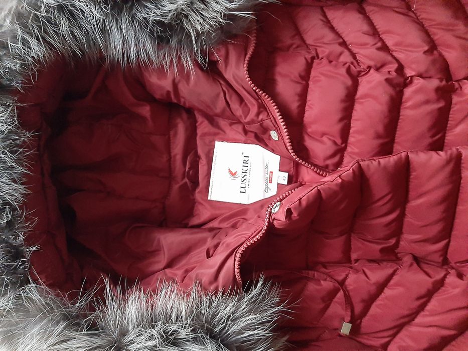 Зимний пуховик с чернобуркой Lusskiri. Размер 42-44