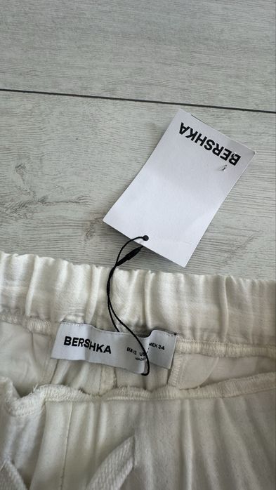 Льняні білі штани