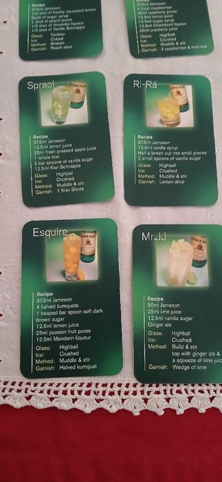 Cartas Jameson- Irish Whiskey