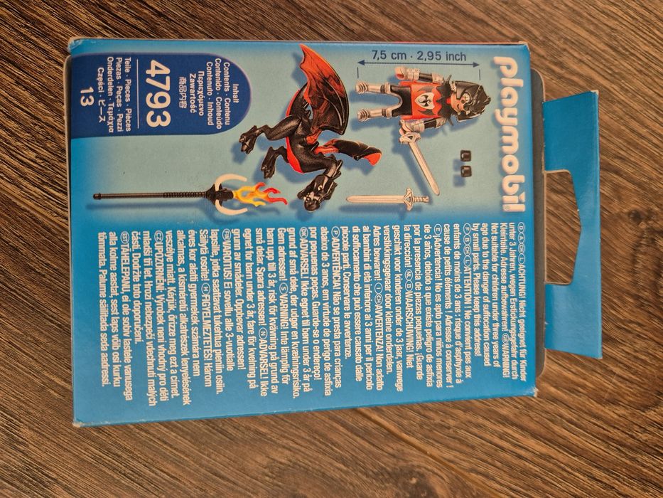 Novo - playmobil special plus - cavaleiro + dragão
