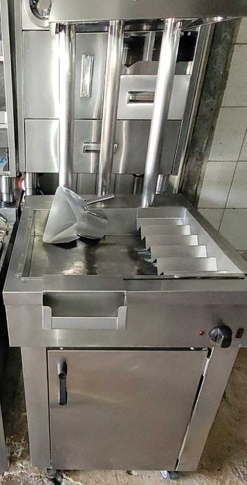 Теплова вітрина/елемент для картоплі фрі з тумбою