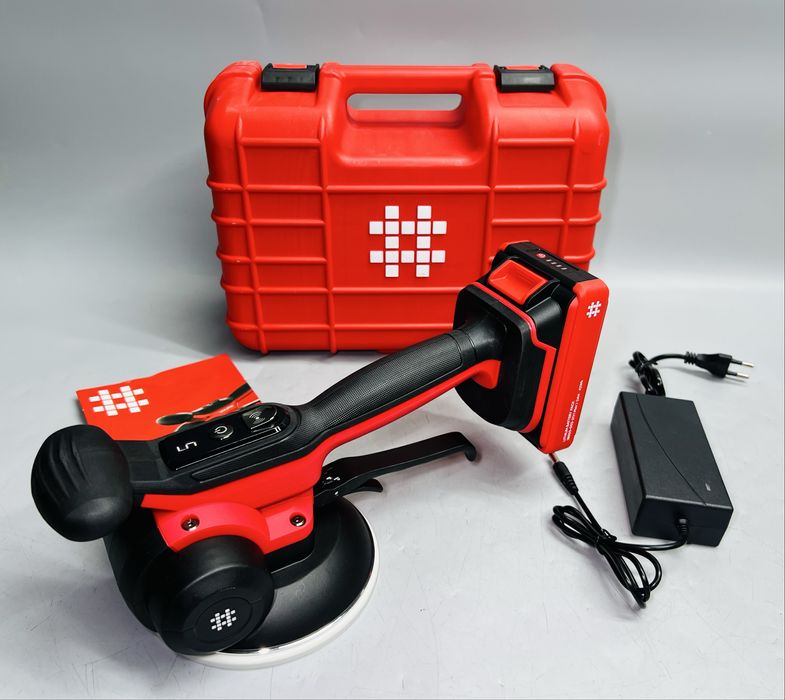 Виброприсоска аккумуляторная SHIJING 9395 Белая резина 140 мм - 1 АКБ