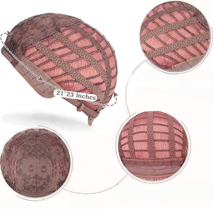 BARSDAR Długa Falowana Peruka z Grzywką 65 cm