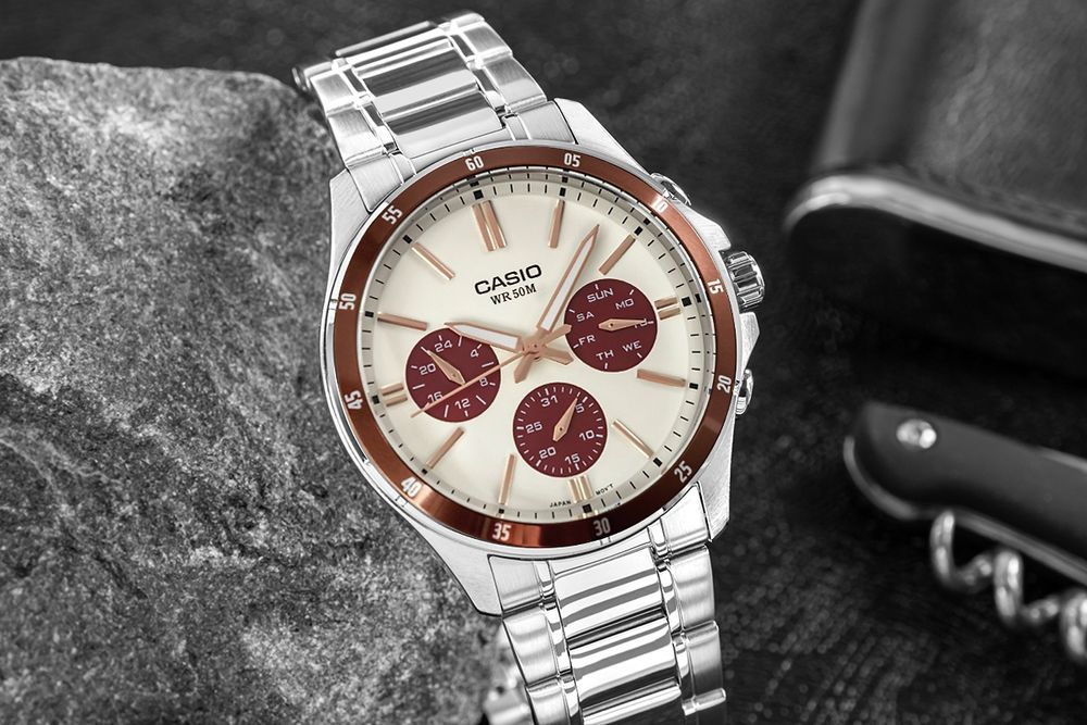 zegarek męski casio mtp-1374d-5a2 + box