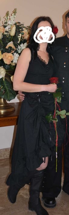 Sukienka czarna M gothic