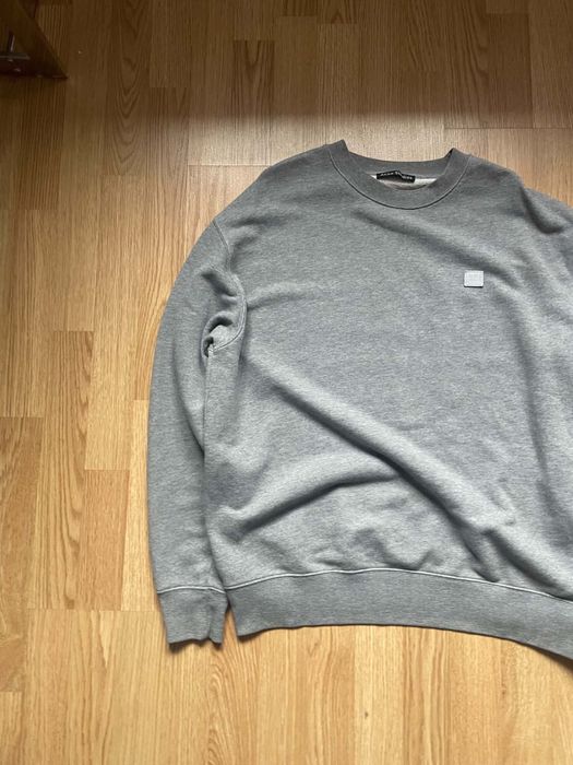 Bluza szara acne studios crewneck