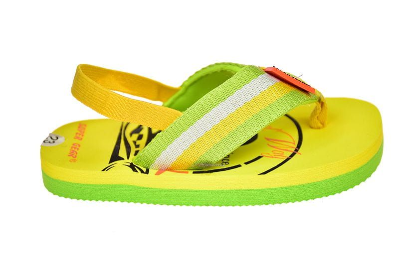 Japonki dziecięce klapki z gumką na piętę A9666 ye rozm 25