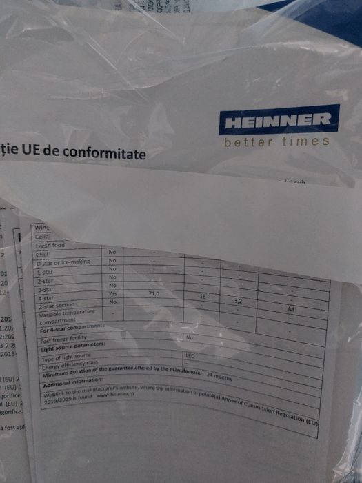 холодильник  Heinner