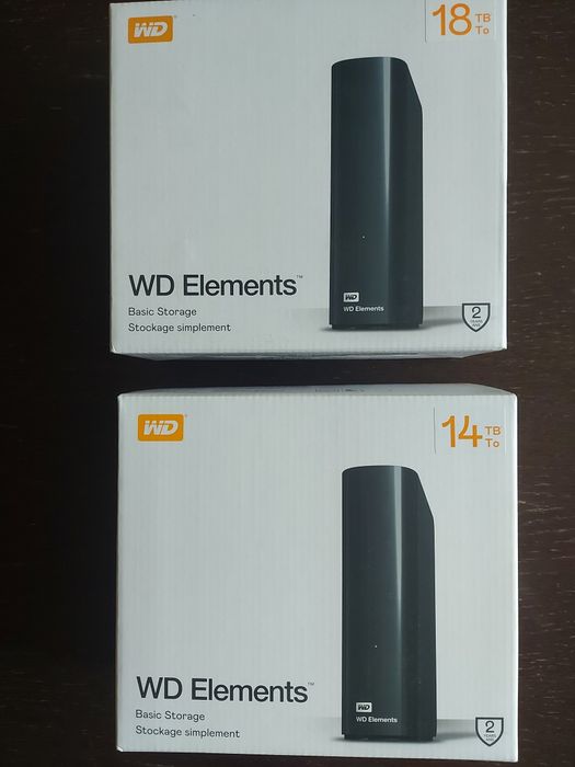 Зовнішній  HDD диск WD Elements 14/18 Tb