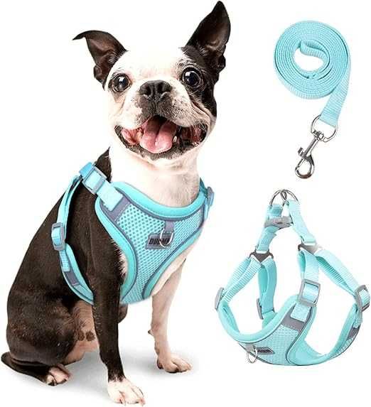 Lekkie regulowane szelki dla psa smycz zestaw