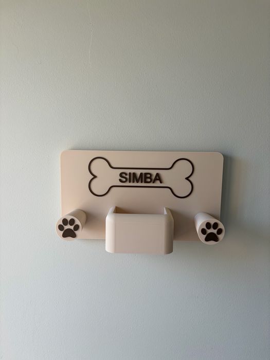 Suporte Personalizado para Trela de Cão