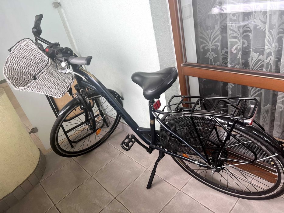 Rower Onilus czarny damka z koszem