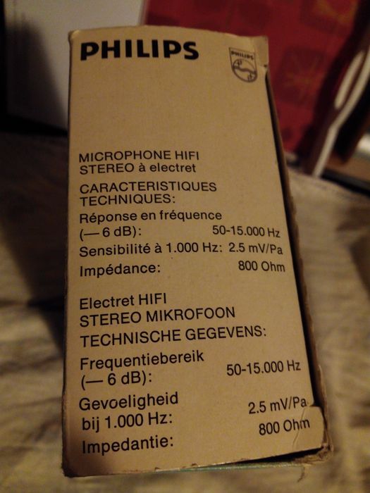 Microfones (2) Philips vintage para coleção