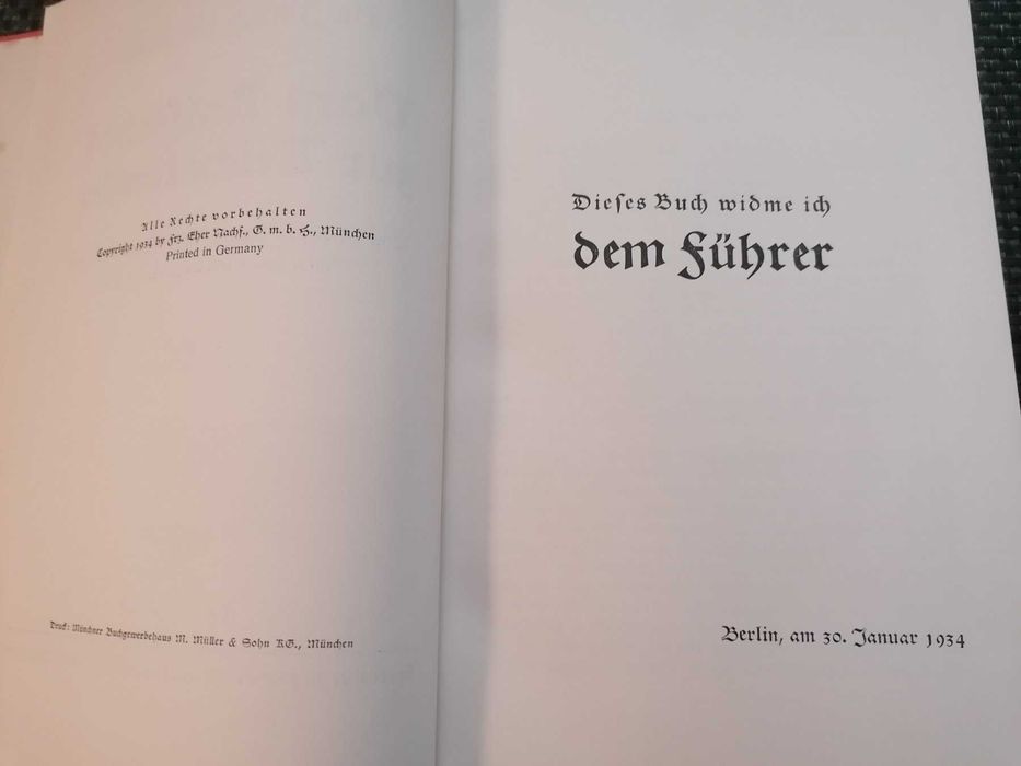 Livro NAZI do Dr. Joseph Goebbels, como NOVO. 1936.