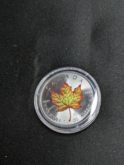 Moeda 1 oz onça prata Canada