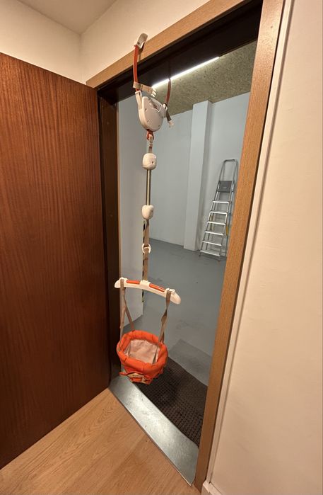 Saltador de porta para bebé e tapete educativo