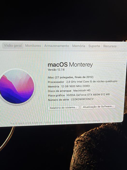 Imac 27” de 2012