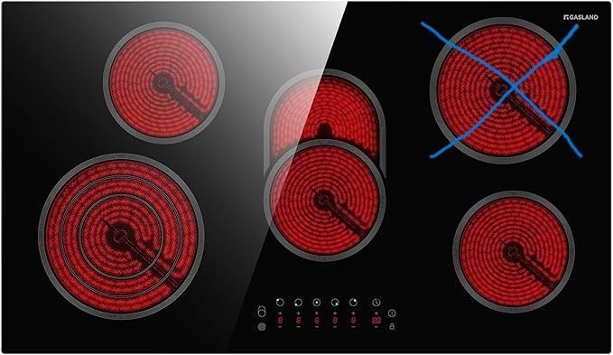 GASLAND Chef CH90BF 90 Płyta Ceramiczna 5 stref 8500W DEFEKT!!! -50% !