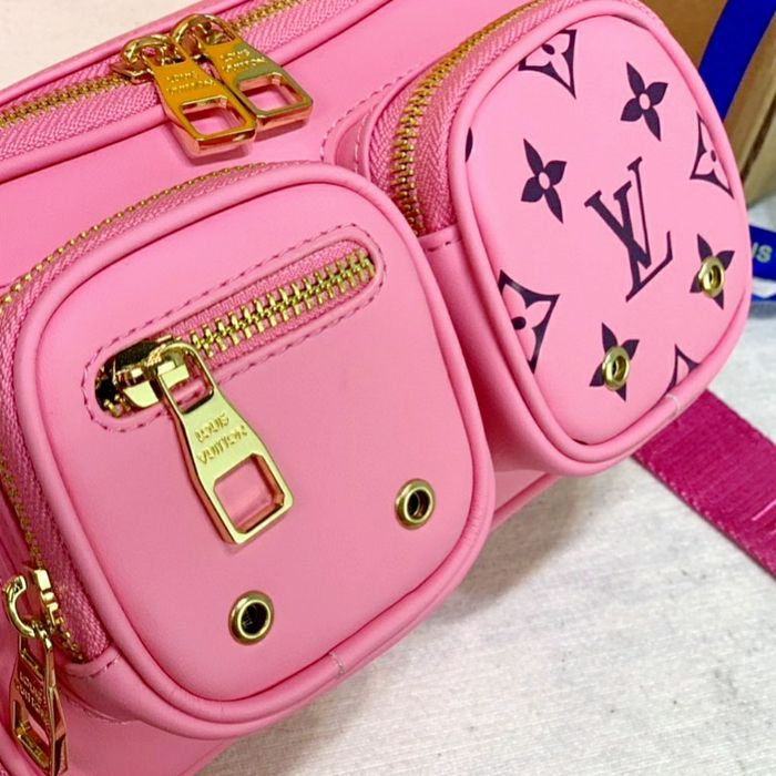 Louis vuitton LV Utility cross-body różowa torebka monogram pouchette