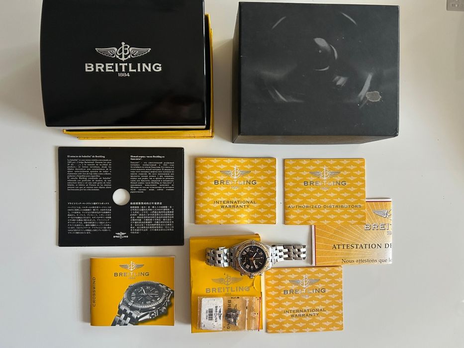 Breitling Crosswind Chronograph Steel & Gold - Full Set