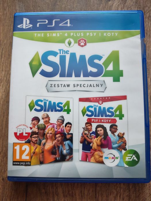 Sims 4 dodatek psy i koty ps4 PlayStation 4 5 zestaw specjalny