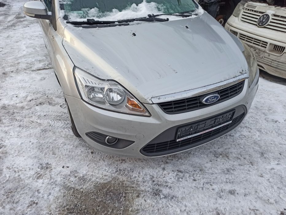 Ford Focus mk2 lift kompletny przód zderzak maska srebrny  pas błotnik
