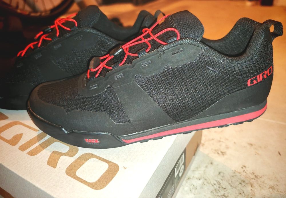 Sapatos de BTT GIRO TRACKER FASTLACE Preto/Vermelho