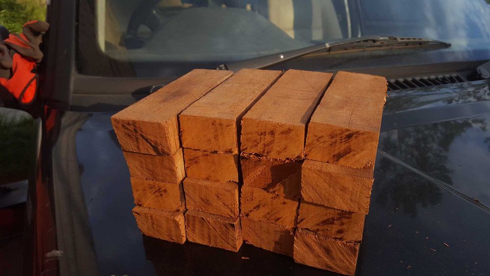 Красное дерево заготовки  для ножей