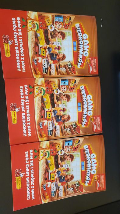 3 wypełnione książeczki Gang Biedroniaków