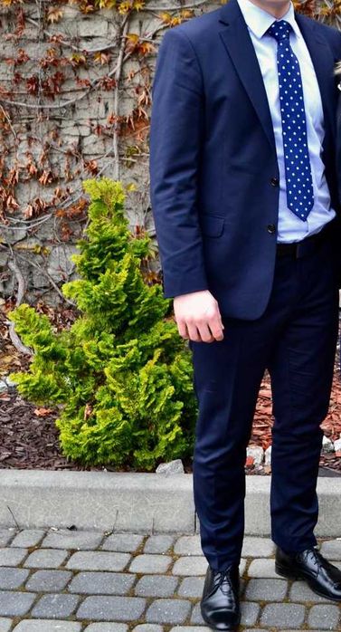 Garnitur granatowy PAKO LORENTE 170 cm