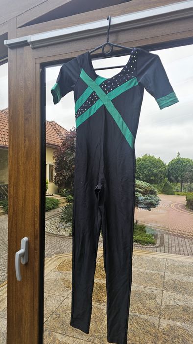 Strój aerial kombinezon gimnastyka akrobatyka silk hoop 140-146