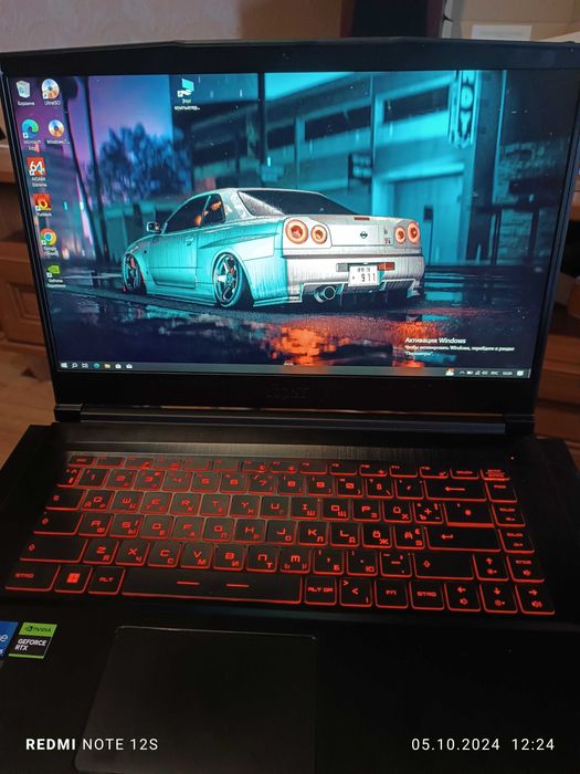 Ноутбук MSI ddr4 i5 RTX 3050 8×12 ядер