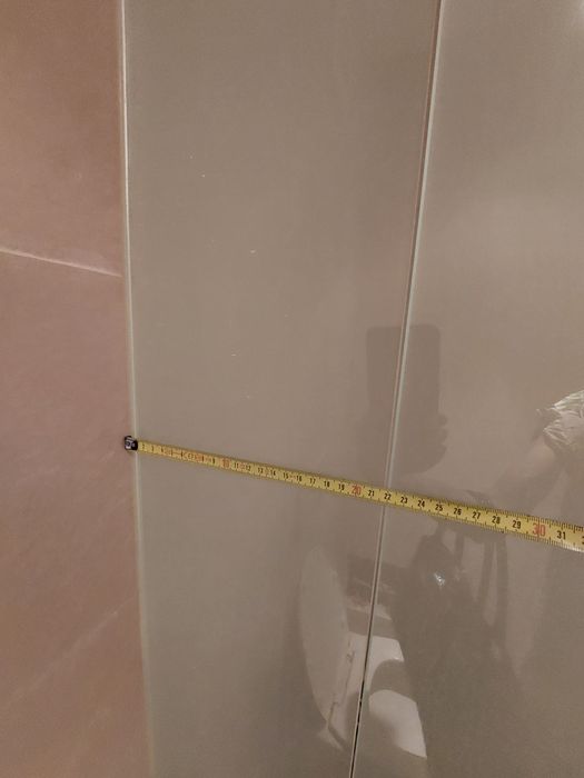 Resguardo de vidro fosco de duche