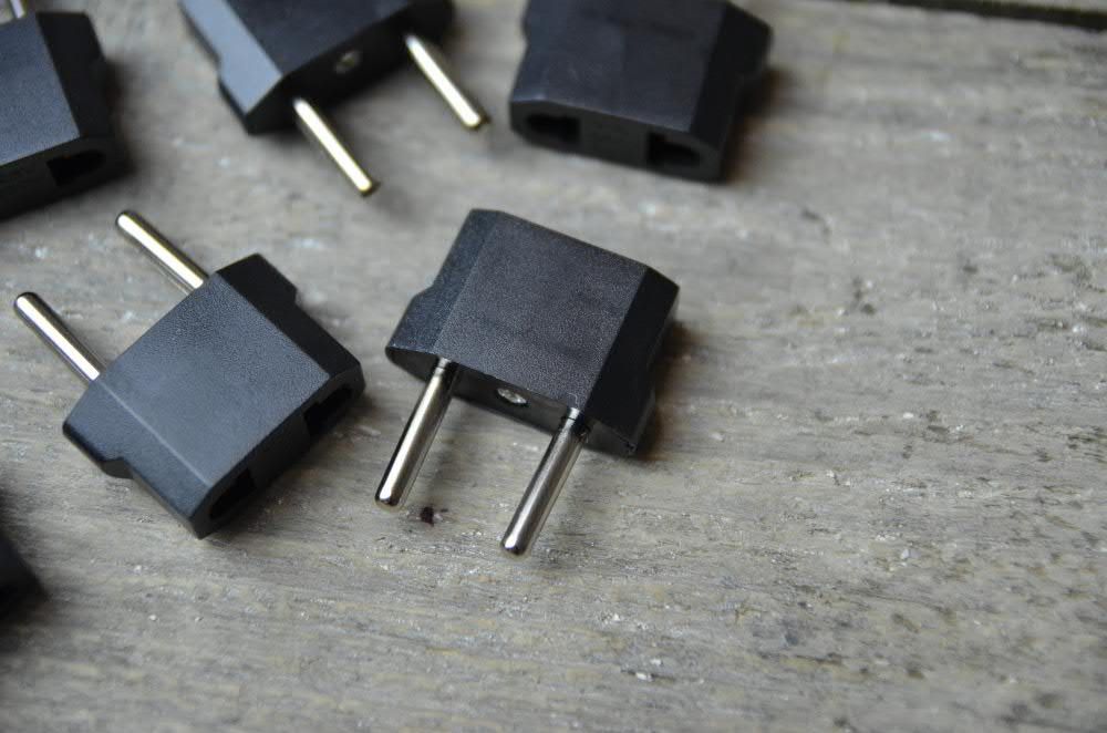 Przejściówka wtyczka z US na EU europejska prądowa, kabel