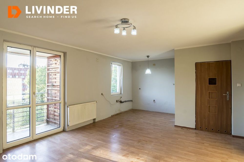 3 pok. jasne, dwupoziomowe ze schowkiem + balkon.