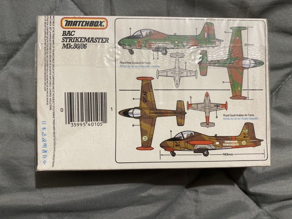 Avião Matchbox - Strikmaster mk.80/86 selado