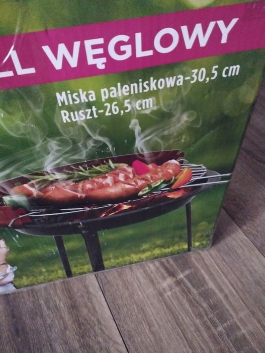 Grill węglowy metalowy