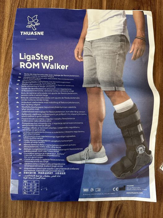 Ортез на гомілковостопний суглоб Thuasne Ligastep ROM Walker U083