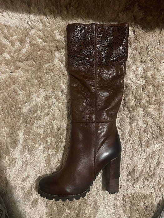 Сапоги зимние настоящая кожа