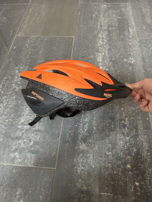 Berg cycles sportcross capacete laranja