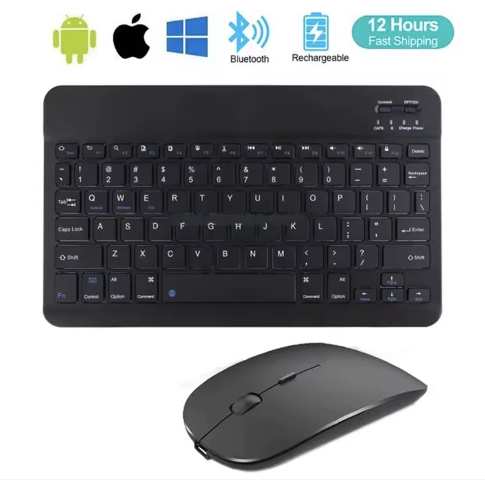 Клавіатура Bluetooth міні з мишкою