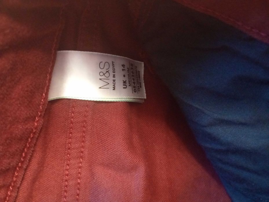 Bordowe spodnie M&S