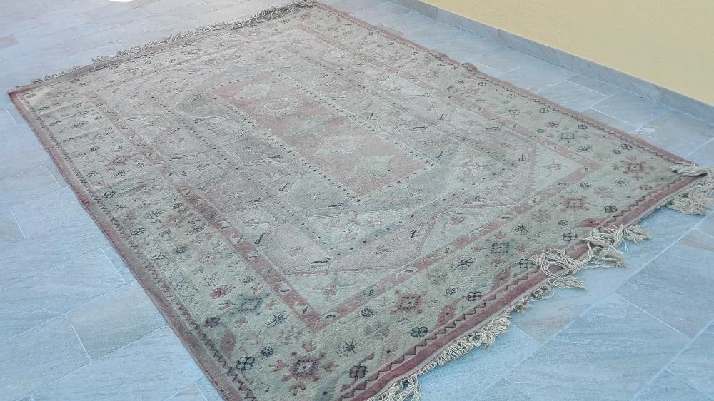Tapete de lã de 3,36 X 2,45