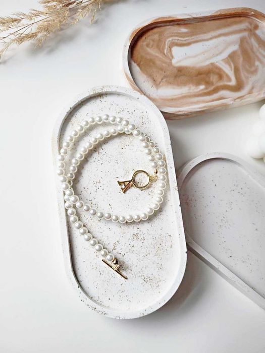 Podstawka na biżuterię nowa ręcznie robiona tacka handmade prezent