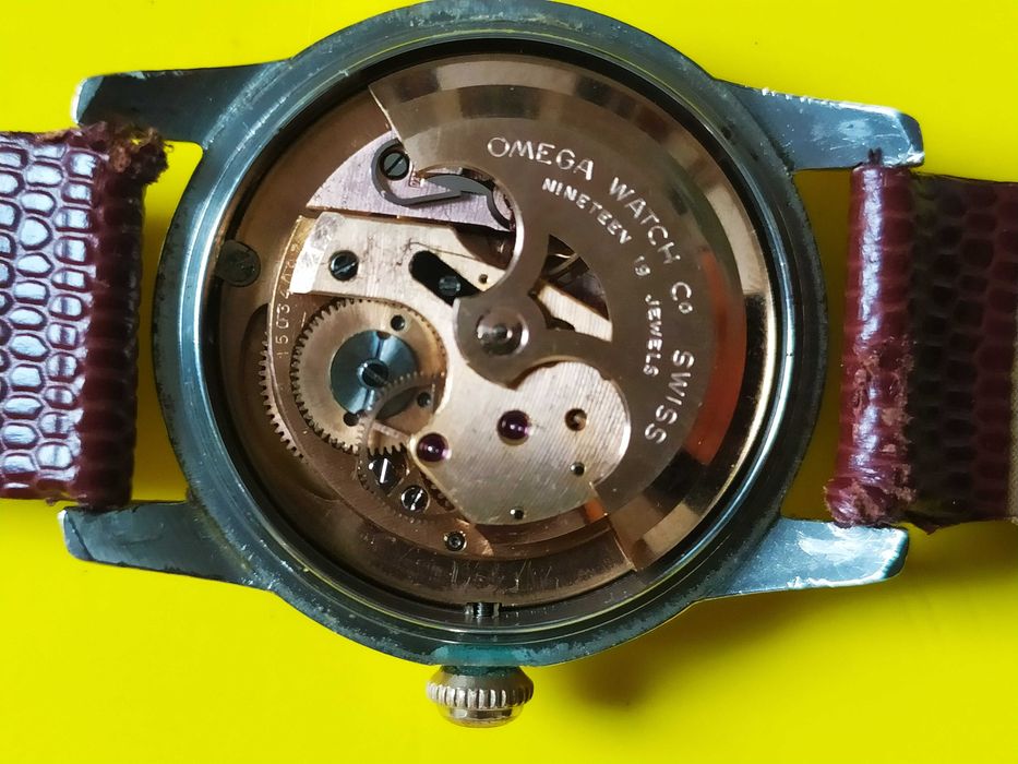 Omega cal.501 stalowo- złota z 1956 roku na dobrym chodzie