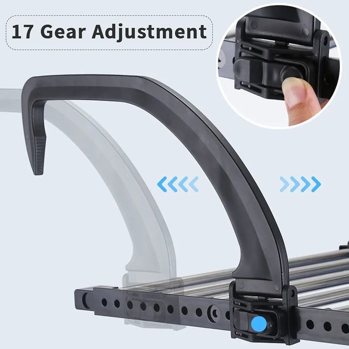 Składana suszarka na pranie bieliznę na balustradę grzejniķ balkon